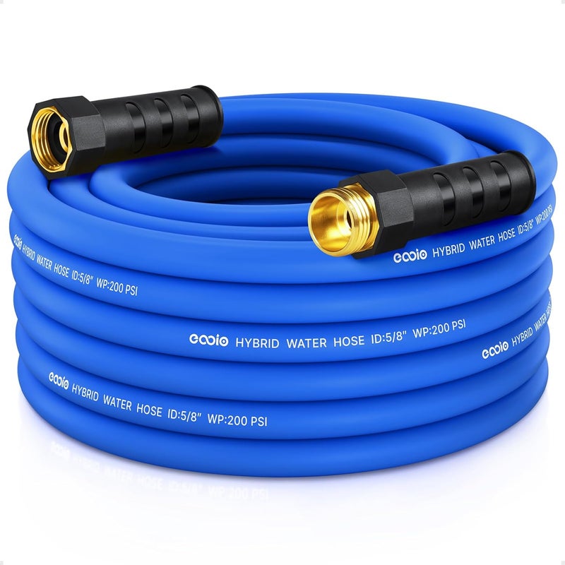 EOOIO Heavy Duty Garden Hose 35 ft, Non-Expanding Flexible Water Hose, Kink Resistant Lightweight Hybrid Hose, Leakproof Hose Male to Female Fittings - Image 1